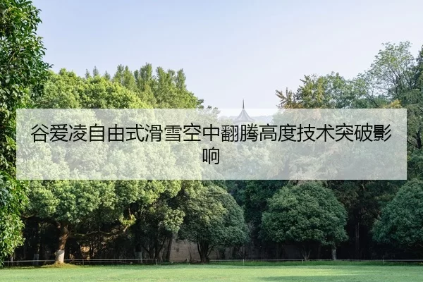 谷爱凌自由式滑雪空中翻腾高度技术突破影响